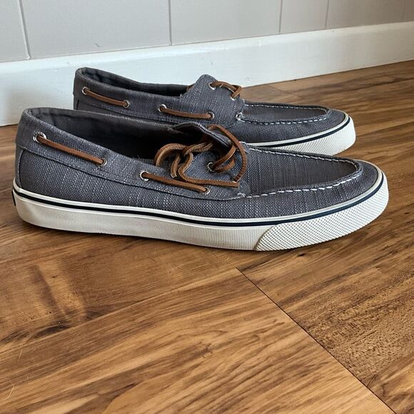 Sperry Since 1935 Mens STS23051 Canvas Top-Sider Casual Gray Boat Shoe Size 12 - Picture 7 of 13